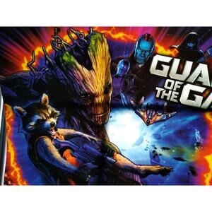 Guardians Of The Galaxy Premium Edition Original Pinball Translite Art Marvel